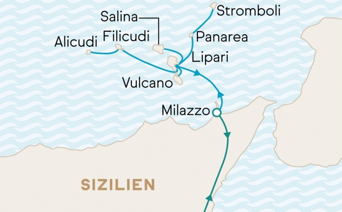 Liparische eilanden Sicilie