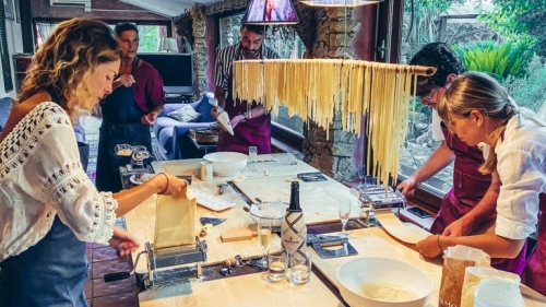 Koken van 4- gangen diner