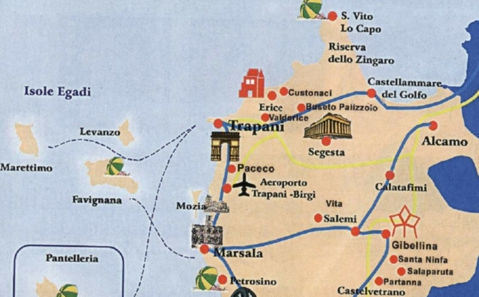 West Sicilie Egadische eilanden