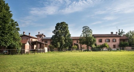 Paarden landgoed in Lombardije
