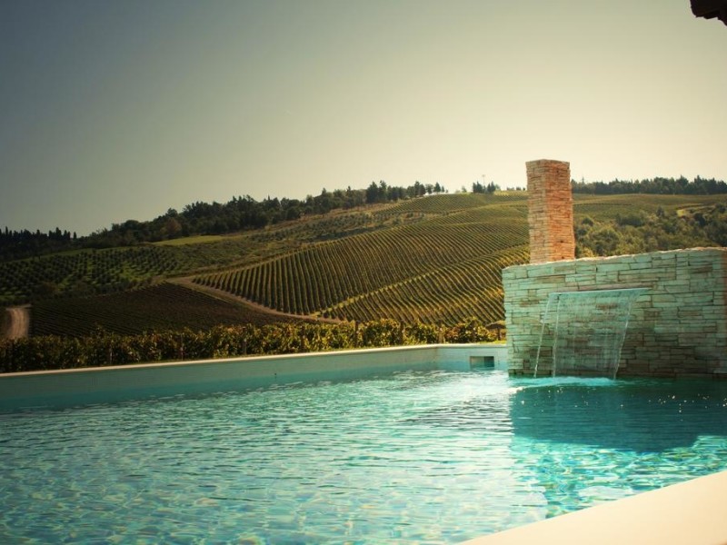 Rustieke kamers op wijnlandgoed met zwembad