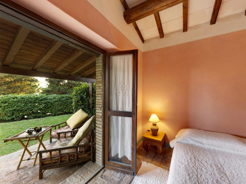 Ruime romantische kamers op landgoed bij Gubbio