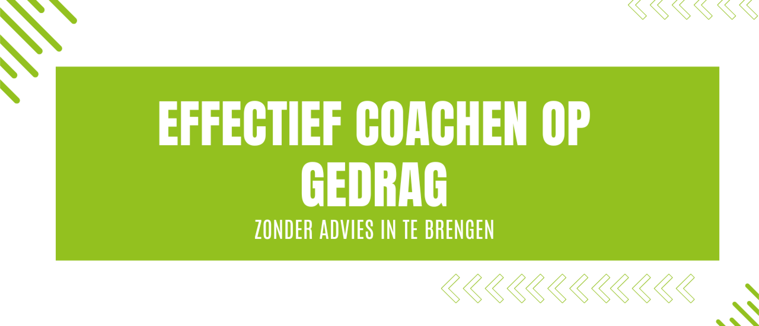 Hoe coach je op gedrag zonder je eigen perspectief in te brengen?