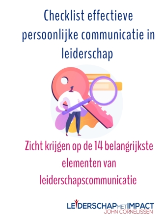 Checklist effectieve persoonlijke communicatie in leiderschap