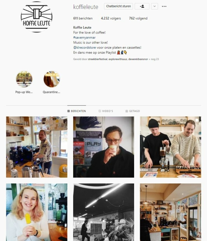 10 koffiezaken om te volgen op Instagram