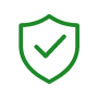 groen-schild-met-vinkje-icoon-stevige-basis
