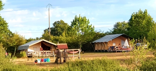 tent houten palen 6 persoons