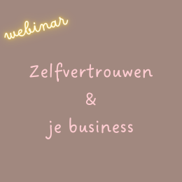 Webinar zelfvertrouwen