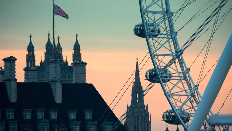 London Eye with teens