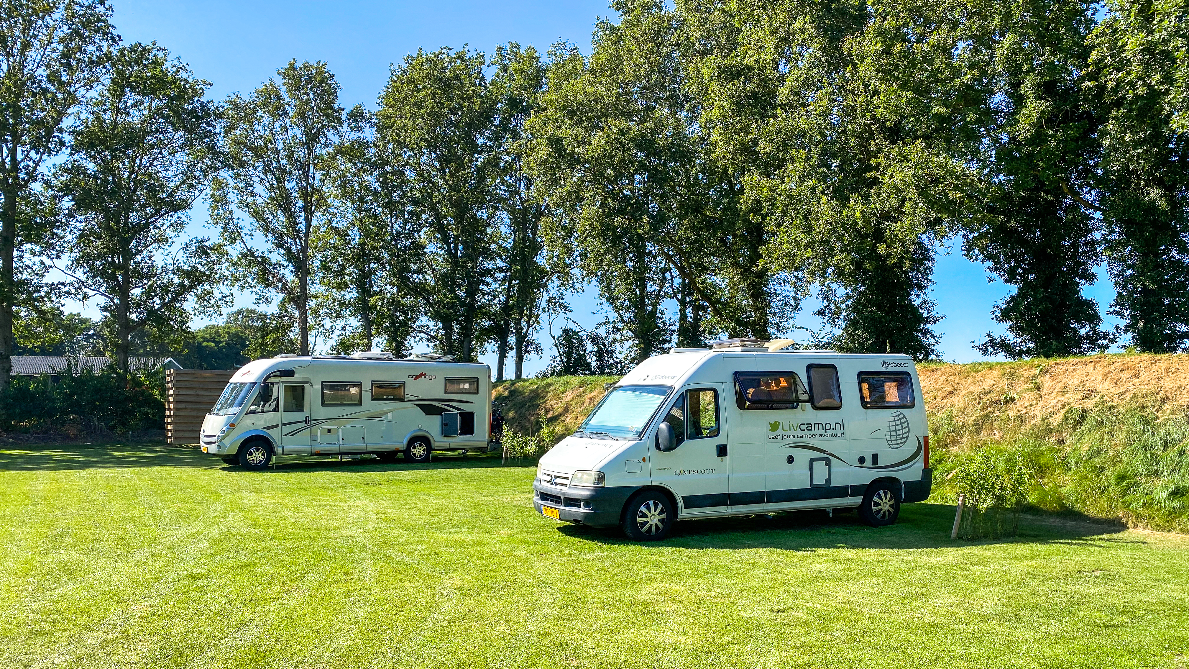 Camperplaats Noord-Sleen is een goede uitvalsbasis voor wandel- en fietstochten in Drenthe