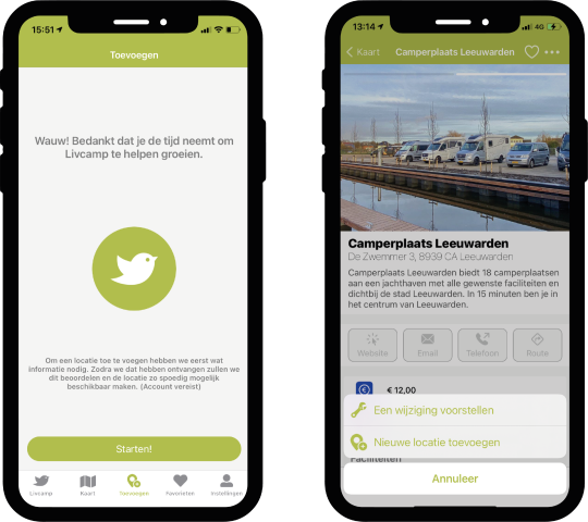 Livcamp app bijdrage leveren