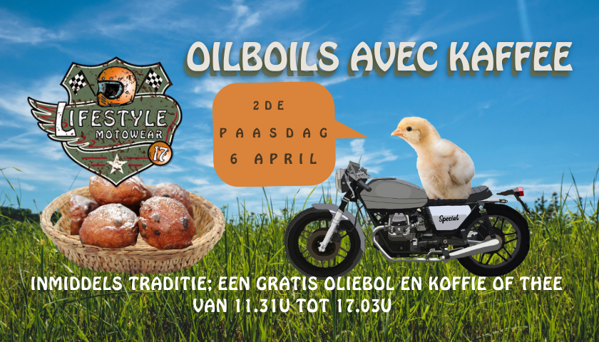 Een gezellige 2de Paasdag met optioneel een oliebol en een motorrit