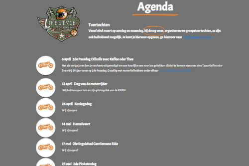 Agenda voorjaar 2026
