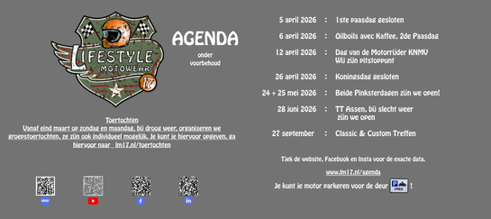 Gezellige dagen en bijzondere momenten open naast je motor