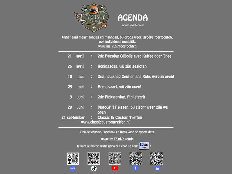 Agenda Lifestyle Motowear maart 2025