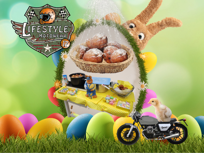 Motorrit met Pasen en een heerlijke oliebol