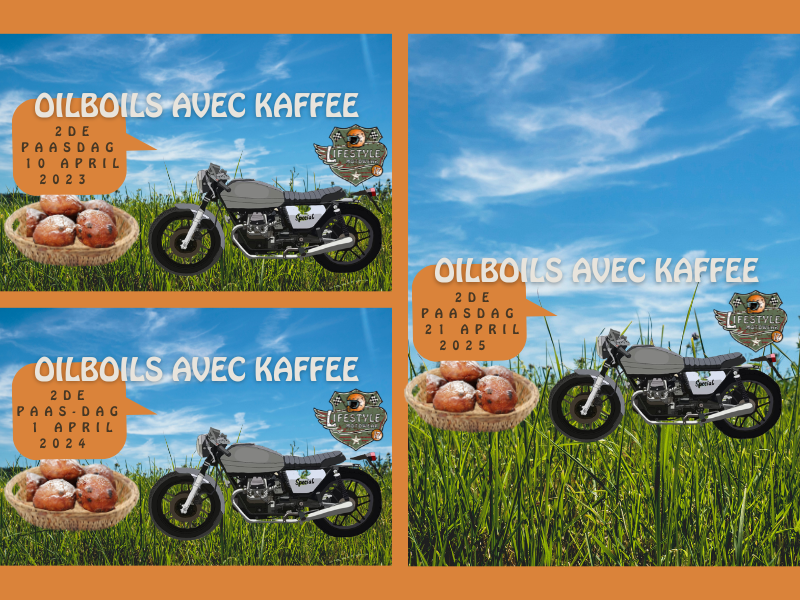 Oliboils avec Kaffe 2 de Paasdag Lifestyle Motowear LM17