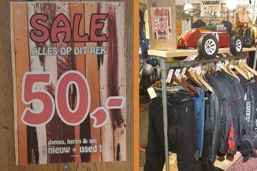 Motorkleding voor 50 euro per stuk dames heren uni jassen broeken used en nieuw