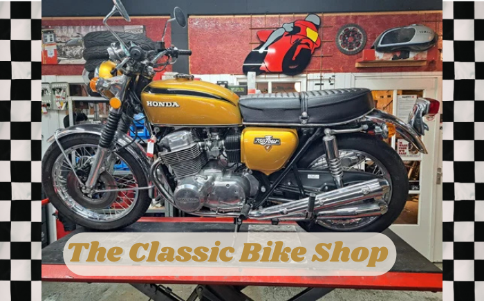 The Classic Bikeshop motorverkoop en werkplaats bij de ingang van Lifestyle Motowear