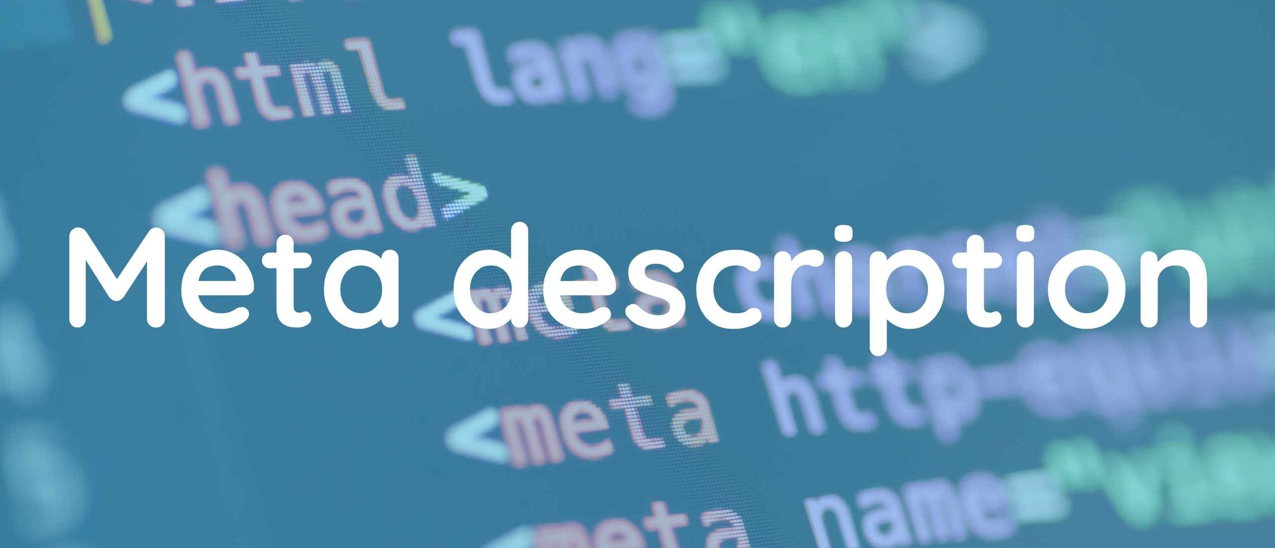 Meta description banner