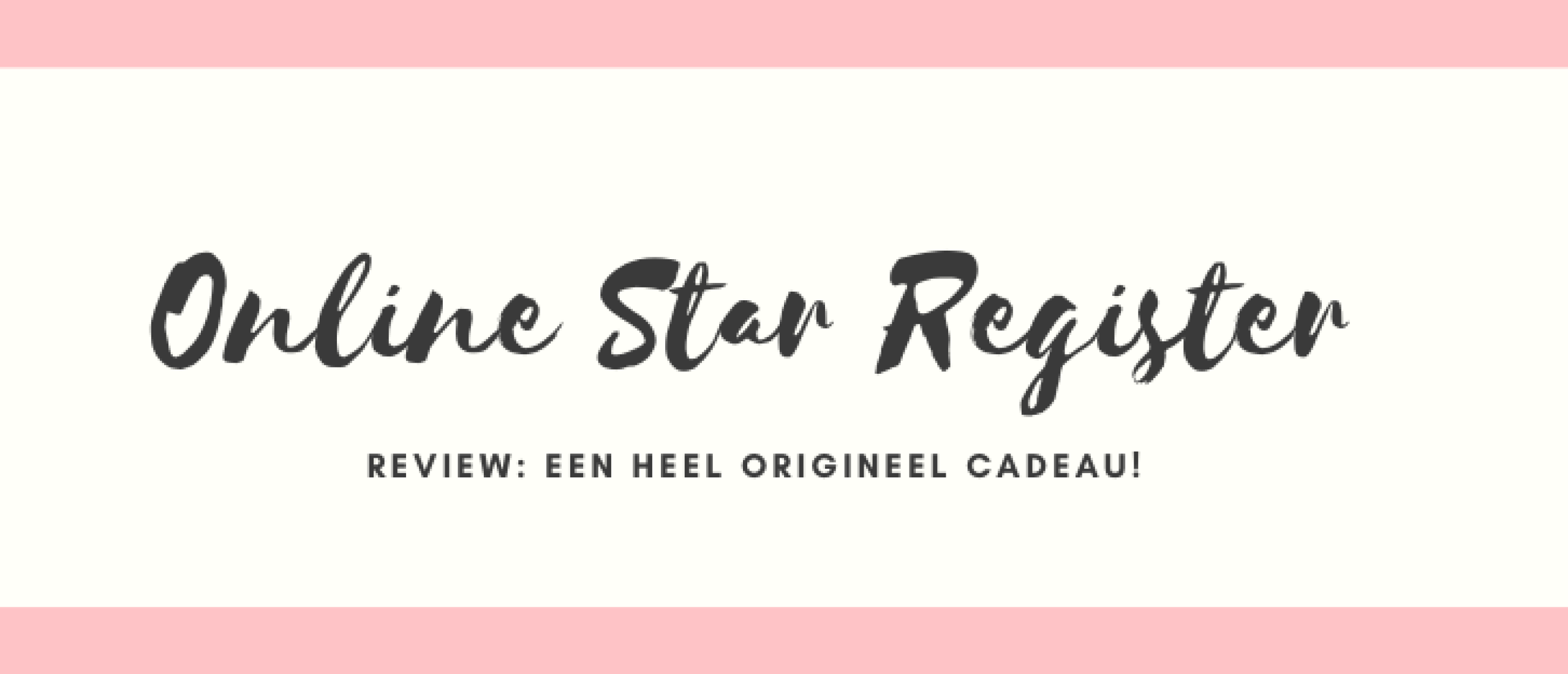 Online Star Register Review: Origineel Cadeau!