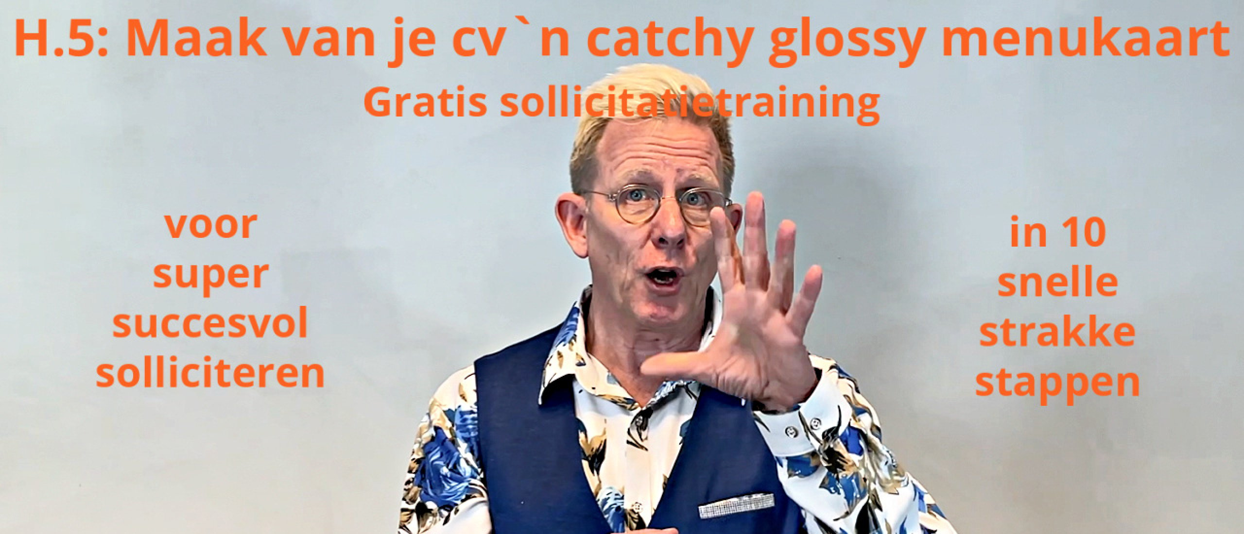 maak van je cv een catchy glossy menukaart