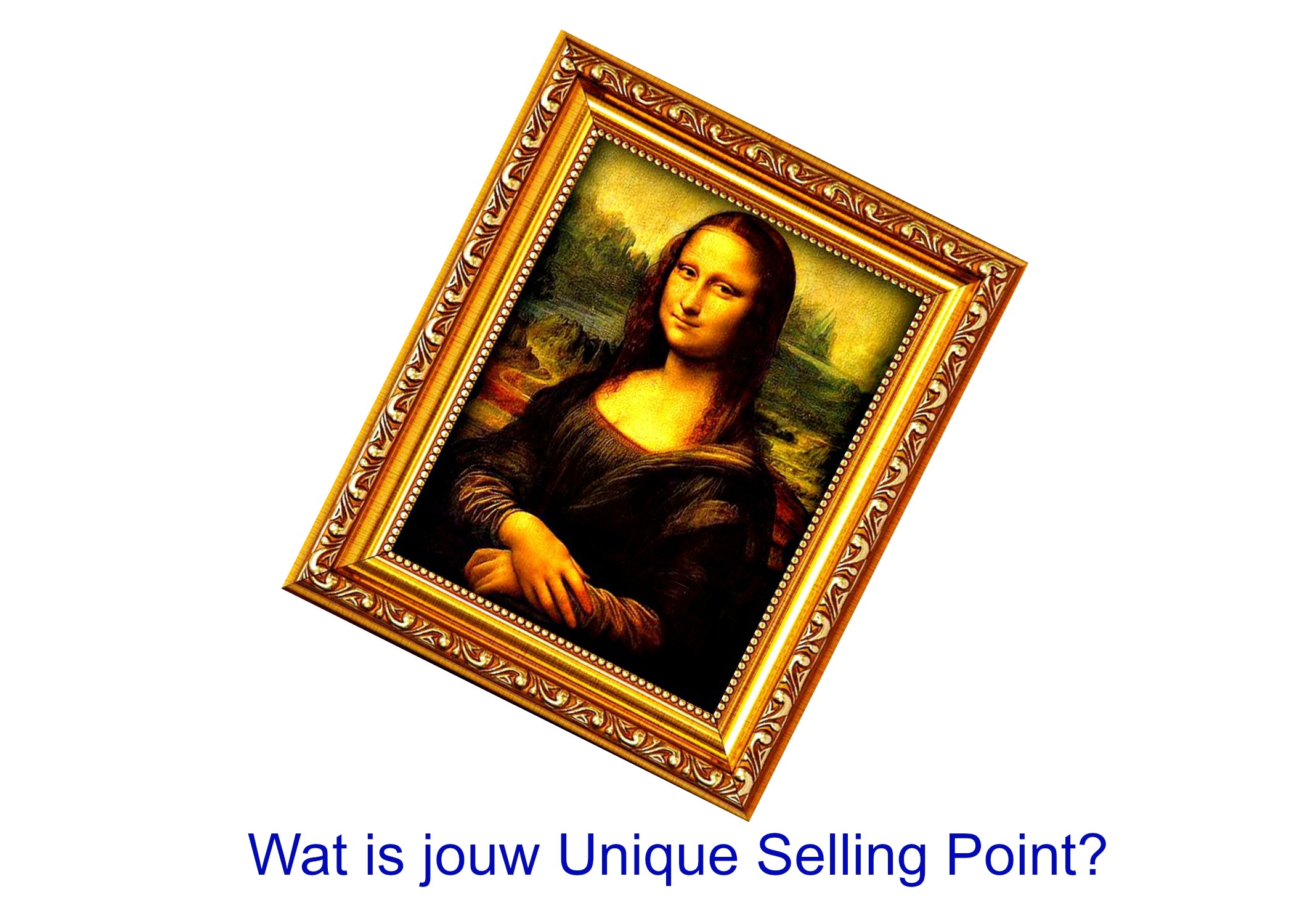 Heb jij net zulke mooie Unique Selling Points als Mona Lisa?