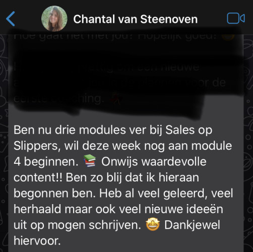 Sales training Lifestyle of Business-positieve review Chantal