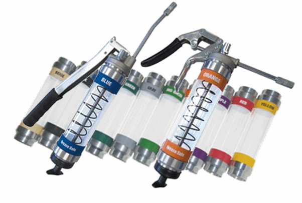 OilSafe grease guns and cartridges OilSafe grease guns and cartridges