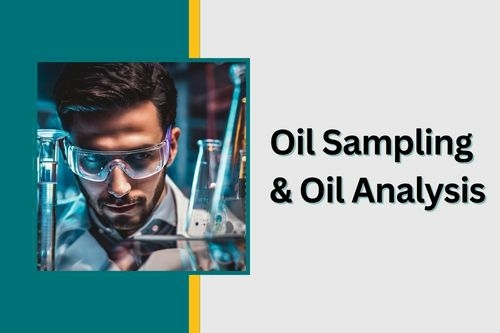 Oil sampling and oil analysis services Oil Sampling & Oil Analysis - Laboratory technician performing professional fluid analysis and oil sampling