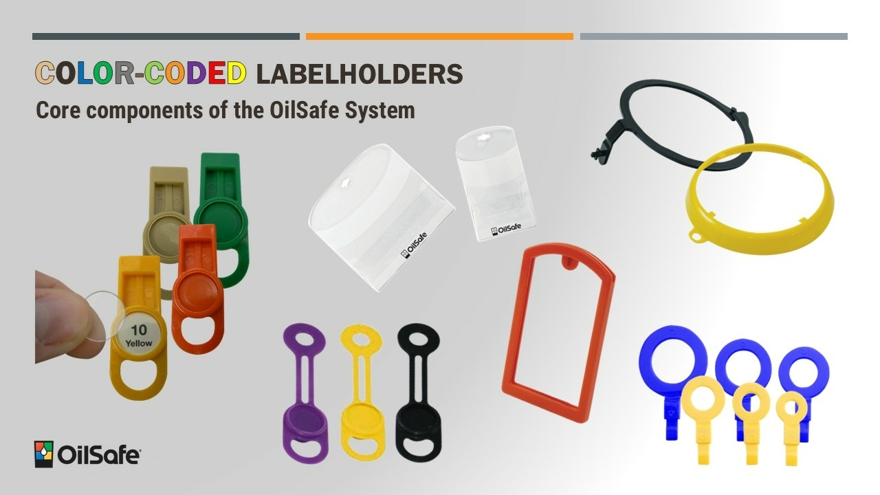 OilSafe colour coded labelholders