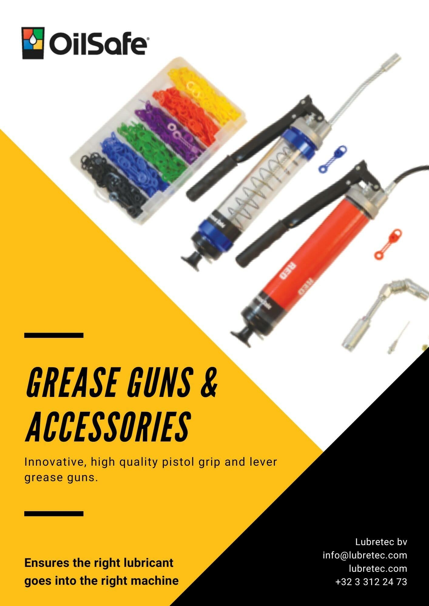 OilSafe grease guns and accessories OilSafe grease guns and accessories