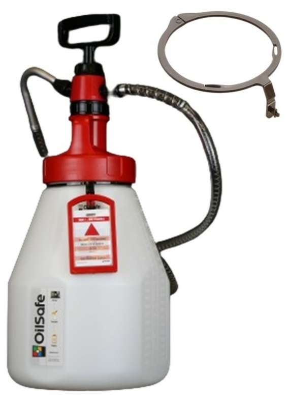 OilSafe drum and pump with locable drumring OilSafe drum and pump with locable drumring