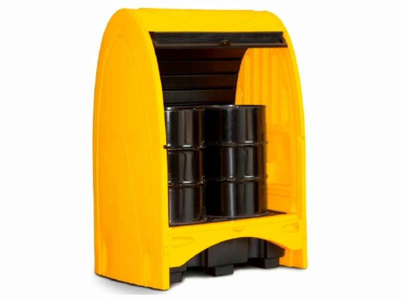outdoor-2-drum-storage-cabinet-spill-pallet