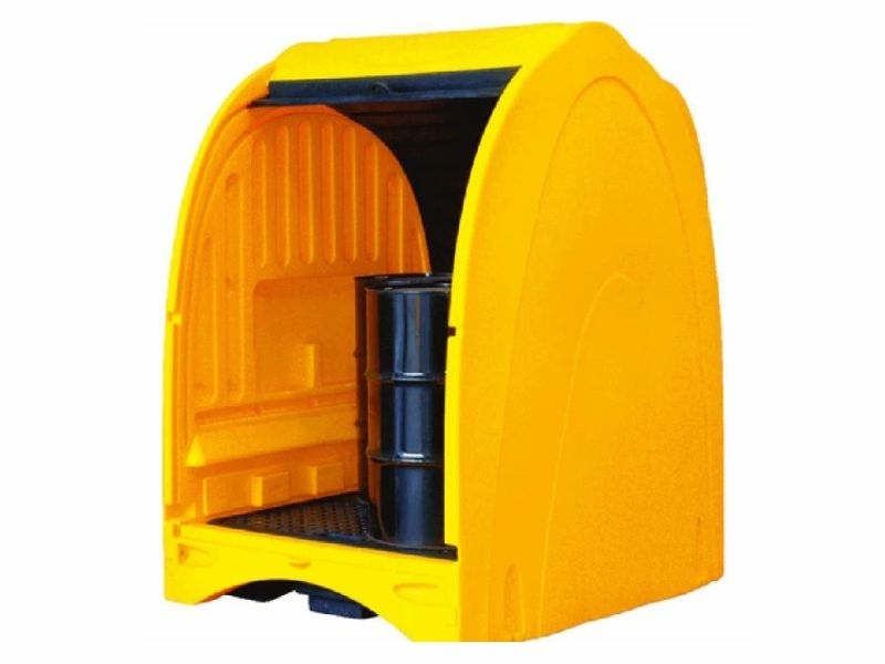 Outdoor drum storage cabinet - 4 drums