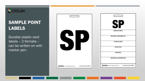 OilSafe sample point labels OilSafe sample point labels