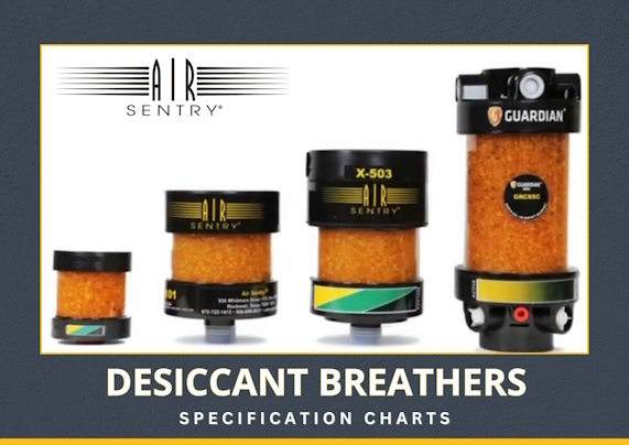 Air Sentry breather specification charts