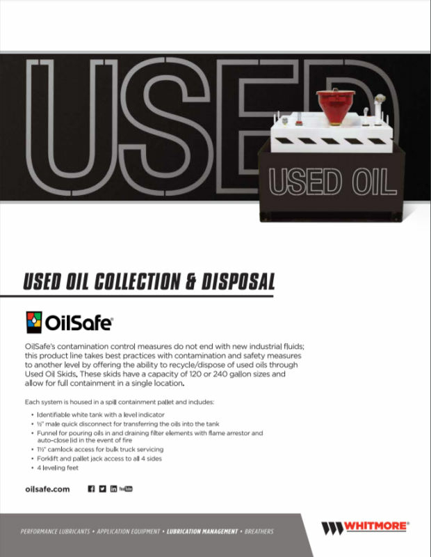 OilSafe used oil skid