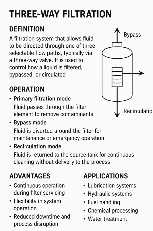 3-way filtration 3-way filtration