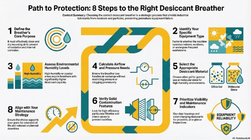 8 steps to the right deiccant breather