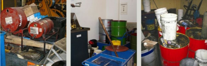 Poor oil storage examples