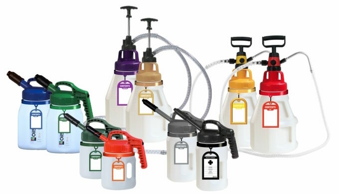 Colour coded OilSafe lids and drums Colour coded OilSafe lids and drums