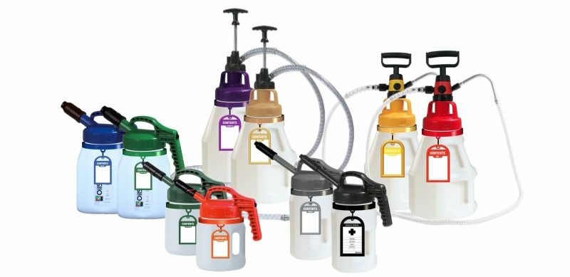 Colour coded OilSafe lids and drums
