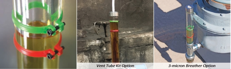 Column sight glass luneta