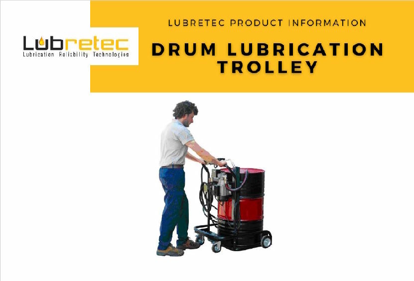 Drum lubrication trolley Drum lubrication trolley
