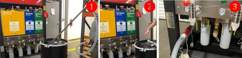 Preparing to fill the tank