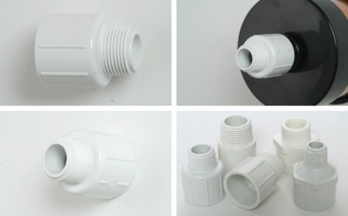 Slip-fit male threaded adapters
