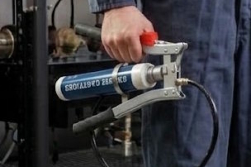 Grease gun double lever and cartridge Grease gun double lever and cartridge