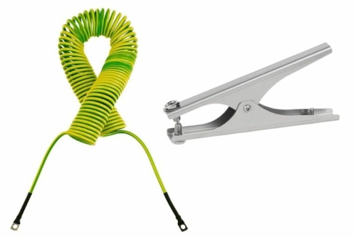 Anti static cable for steel drums