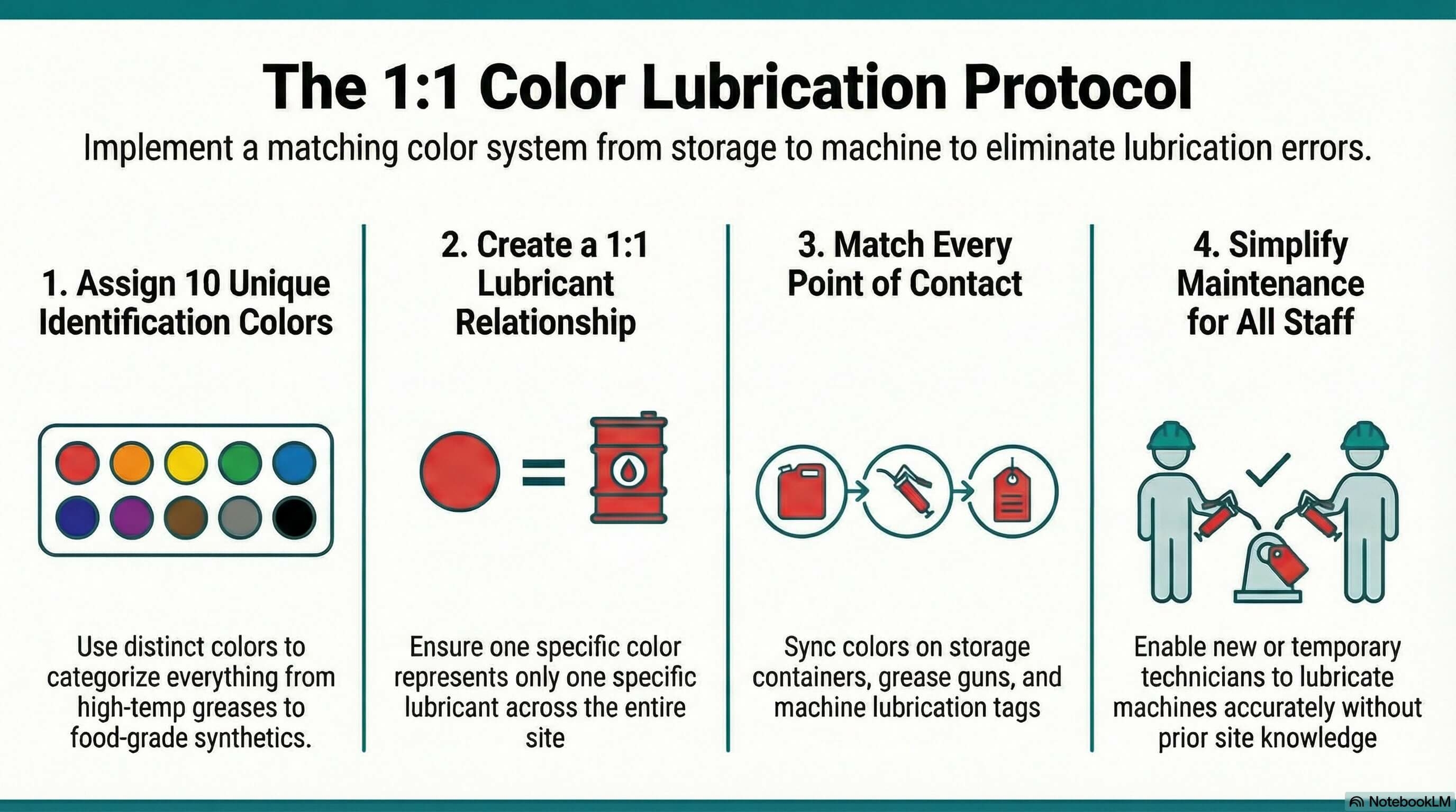The 10 color lubrication protocol